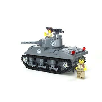 M4 Sherman Tank WW2 Hand Sorted Custom Building Set