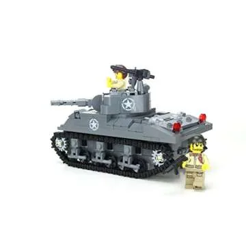 M4 Sherman Tank WW2 Hand Sorted Custom Building Set
