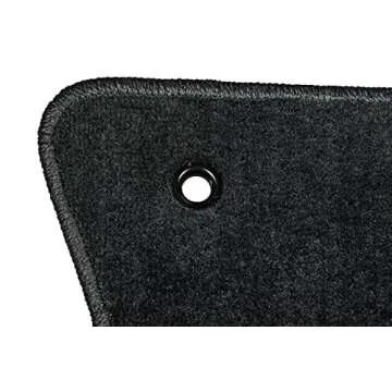 Mopar 82209586AC Floor Mats Complete set of four, RWD only, Premium Carpet, Dark Slate Gray, SRT-8 logo