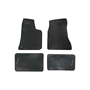 Mopar 82209586AC Floor Mats Complete set of four, RWD only, Premium Carpet, Dark Slate Gray, SRT-8 logo