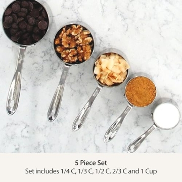 All-Clad Stainless Steel Measuring Cup Set for All Cooks