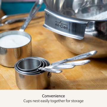 All-Clad Stainless Steel Measuring Cup Set for All Cooks