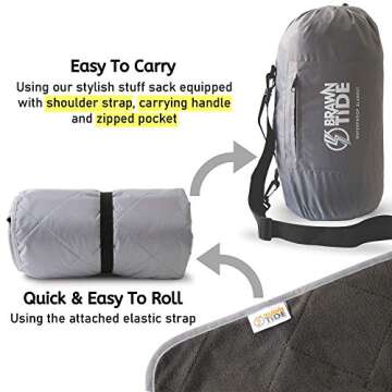 BRAWNTIDE Waterproof Outdoor Blanket Perfect for All Activities