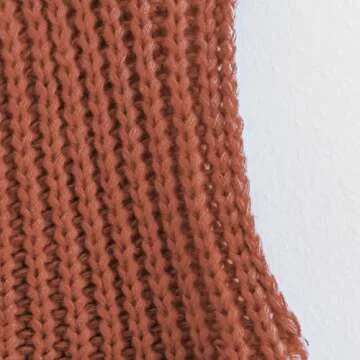 Hixiaohe Womens Crochet Chunky Knit Top Sleeveless Button Down Crop Tops Trendy Cardigan Sweater Vest for Women with Pockets(Brick-Red,L)