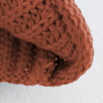 Hixiaohe Womens Crochet Chunky Knit Top Sleeveless Button Down Crop Tops Trendy Cardigan Sweater Vest for Women with Pockets(Brick-Red,L)