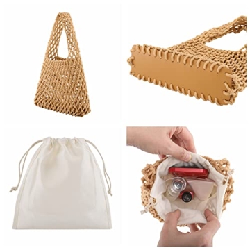 Ayliss Women Mini Crochet Clutch Handbag for Beach & Party