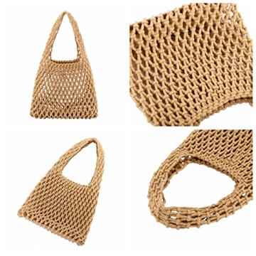 Ayliss Women Mini Crochet Clutch Handbag for Beach & Party