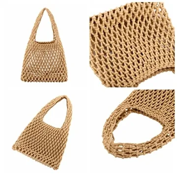 Ayliss Women Mini Crochet Clutch Handbag for Beach & Party