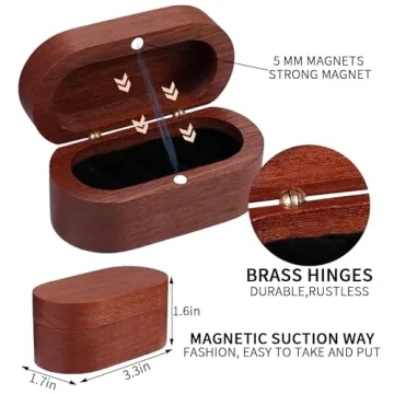 Walnut Guitar Plectrum Holder with Plectrums & Box