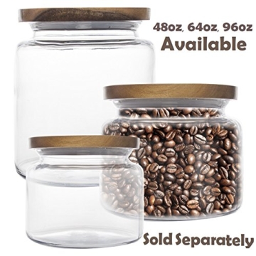 Stylish Anchor Hocking Glass Jars with Wooden Lids