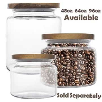 Stylish Anchor Hocking Glass Jars with Wooden Lids