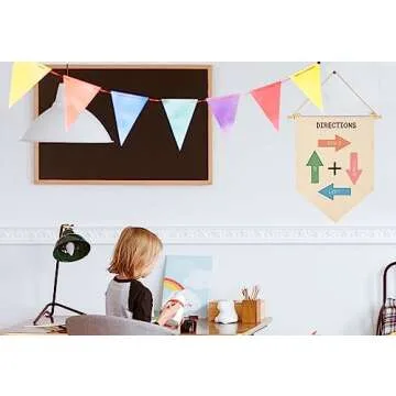 Sioial Educational Flag Decor - Lightweight Cotton Banner