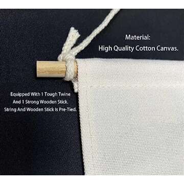 Sioial Educational Flag Decor - Lightweight Cotton Banner