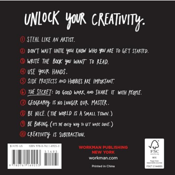 Steal Like an Artist Book by Austin Kleon for Creatives