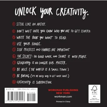 Steal Like an Artist Book by Austin Kleon for Creatives