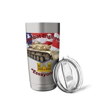 Combat Engineers U.S. Army "Essayons!" M728 CEV Stainless Steel Insulated Tumbler
