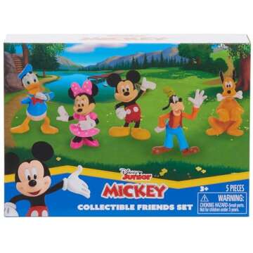 Mickey Mouse Collectible Figure Set, 5 Pack, Kids Toys for Ages 3 Up by Just Play