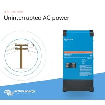 Victron Energy MultiPlus-II 2X Pure Sine Wave Inverter Charger for 120 amp Battery, 120V, 3000VA 12-Volt