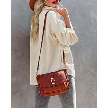 Women's Corduroy Button Down Pocket Shacket Casual Long Sleeve V Neck Jacket Blouses Coat 6026 Beige Large