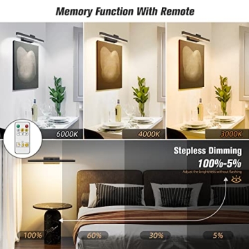 VOLISUN Rechargeable 3CCT Dimmable Picture Light