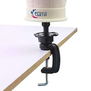 EERYA Canvas Block Head 24 Inch Wig Head for Styling