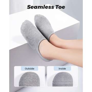 IDEGG Women and Men No Show Socks Low Cut Anti-slid Athletic Running Novelty Casual Invisible Liner Socks