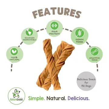 Nature Gnaws Tripe Twist Dog Chews - 100% Natural Treats