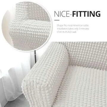 Elevate Your Space with NICEEC Armchair Slipcover Ivory
