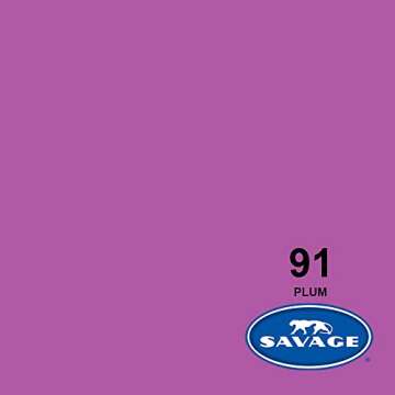 Savage Seamless Paper Photography Backdrop - Color #91 Plum, Size 107 Inches Wide x 36 Feet Long, Backdrop for YouTube Videos, Streaming, Interviews and Portraits - Made in USA