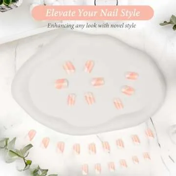 Stylish Jovizo Press On Nails with French Tips - 24 PCS