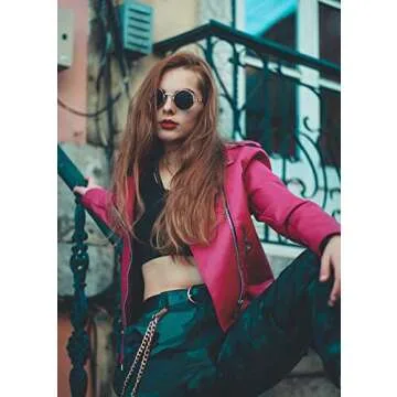 AIEYEZO Round Steampunk Sunglasses - Polarized Fashion Eyewear for Men and Women
