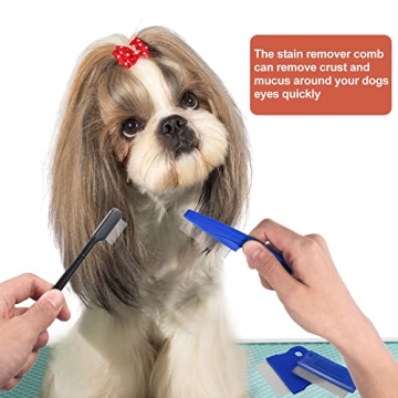 5-Piece Dog Eye Combs Set for Easy Tear Stain Removal