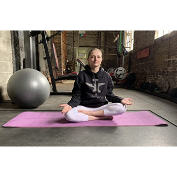 BodyForge Eco-Friendly 8mm Yoga Mat with Alignment Marks