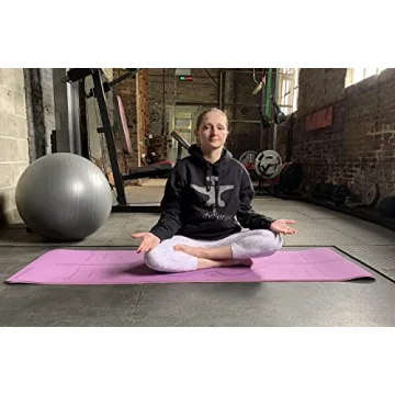 BodyForge Eco-Friendly 8mm Yoga Mat with Alignment Marks
