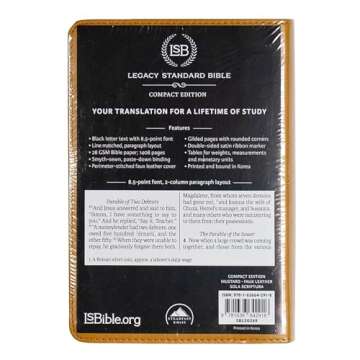 Legacy Standard Bible Compact Edition Faux Leather Mustard