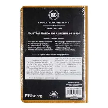 Legacy Standard Bible Compact Edition Faux Leather Mustard