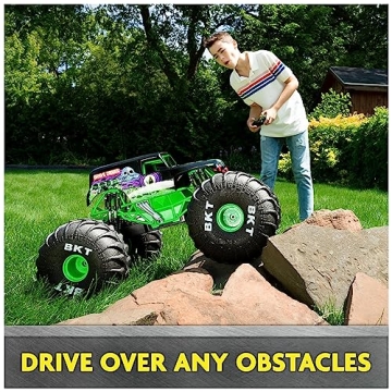 Monster Jam, Official Mega Grave Digger All-Terrain Remote Control Monster Truck, Over 2 Ft. Tall, 1:6 Scale, Kids Toys for Boys and Girls Ages 4 and Up