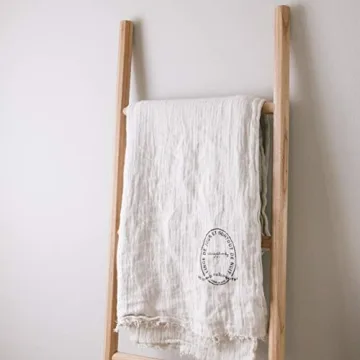 Sandstone & Sage Blanket Ladder for Stylish Home Storage