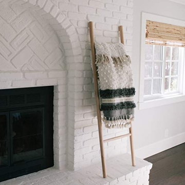 Sandstone & Sage Blanket Ladder for Stylish Home Storage