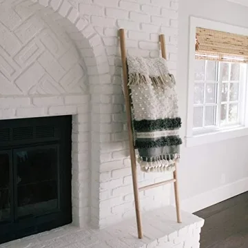 Sandstone & Sage Blanket Ladder for Stylish Home Storage