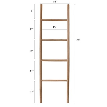 Sandstone & Sage Blanket Ladder for Stylish Home Storage