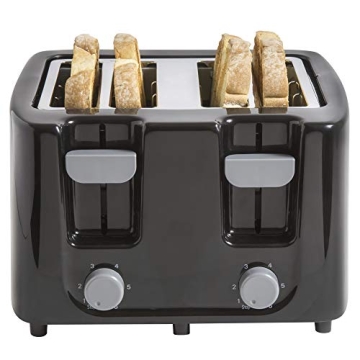 Continental Electric 4-Slice Toaster - Sleek & Safe