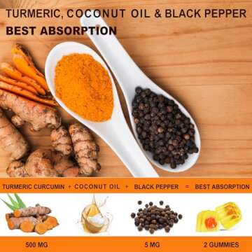 Sugar Free Turmeric Gummies with Probiotics & Curcumin