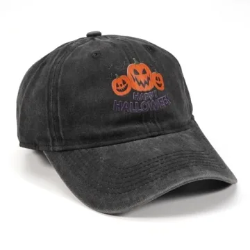 Halloween Pumpkin Baseball Cap - Adjustable and Stylish