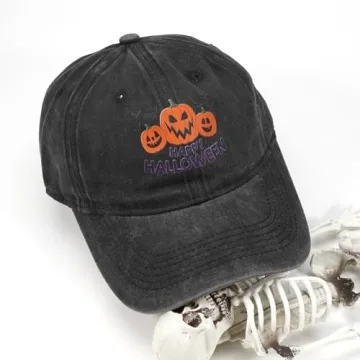 Halloween Pumpkin Baseball Cap - Adjustable and Stylish