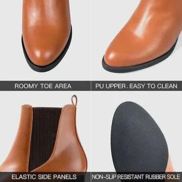 Stylish COASIS Women's Chelsea Boots with Chunky Heel