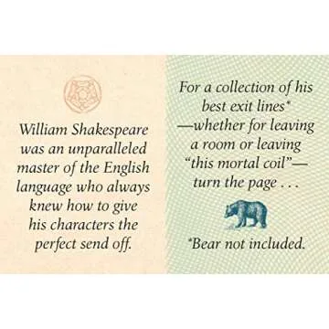 William Shakespeare Tiny Book for Collectors and Gifts