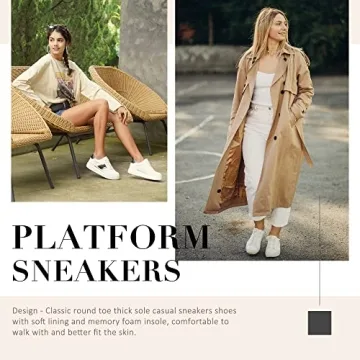 Jeossy Women's Trendy Chunky Casual Sneakers - Comfort & Style