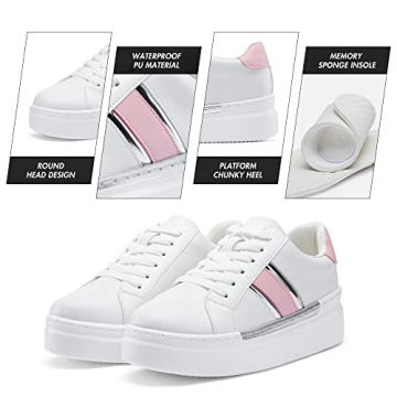 Jeossy Women's Trendy Chunky Casual Sneakers - Comfort & Style