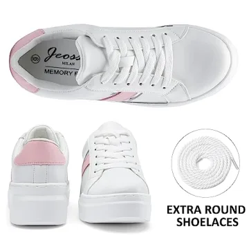 Jeossy Women's Trendy Chunky Casual Sneakers - Comfort & Style